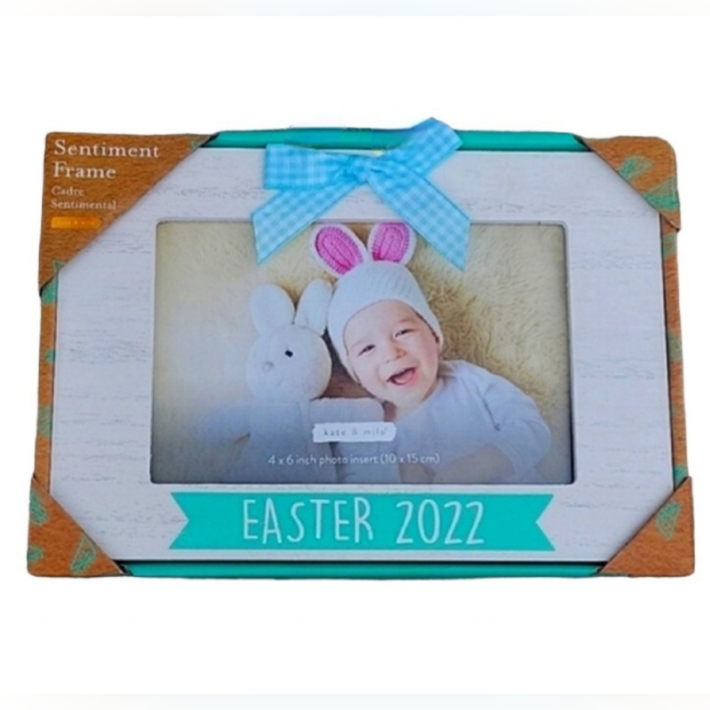 NEW Pearhead 4x6 Easter Wood Picture Frame
